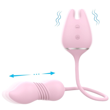 Thrusting 9 Speed Vibrator for Women / Nipple Clip and Clitoris Stimulation / Female Sex Toys - EVE's SECRETS